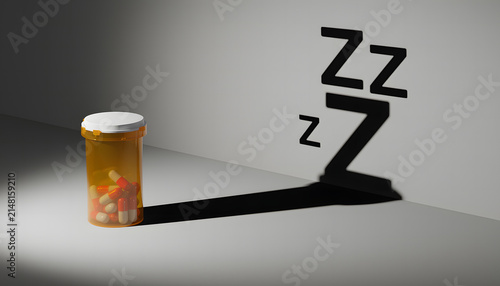 The use of sleep supplements and insomnia pills as a pharmaceutical medical approach to overcome sleep disorders, induce drowsiness, and support bodily recovery therapy through effective medication.