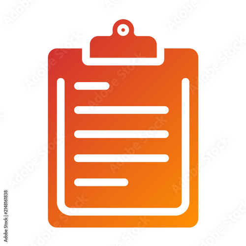 Clipboard line icon style