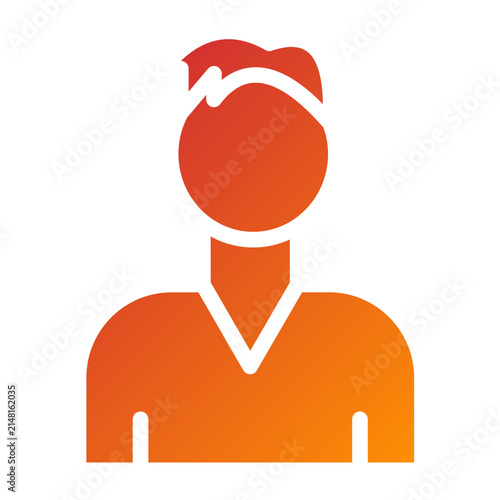 Foto Businessman Line Icon Style