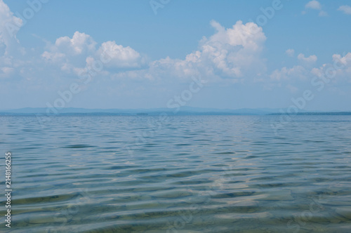 Landscape summer view of lake Uvildy, South Urals, Russian Federation