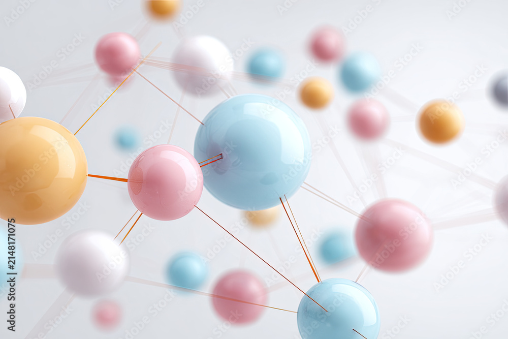 Obraz premium Social network and communication. Abstract concept. Isolated white background