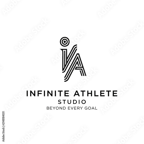 Infinite Athlete Studio Logo - Modern, Clean, Professional Design
