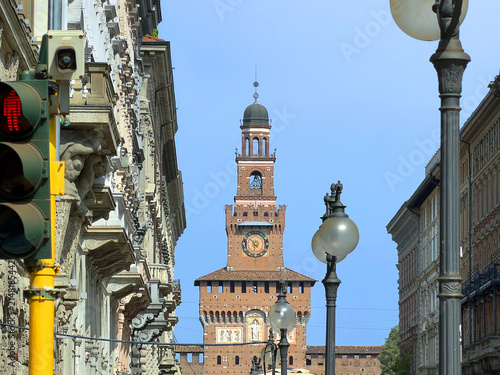 castello sforzesco milano italy 