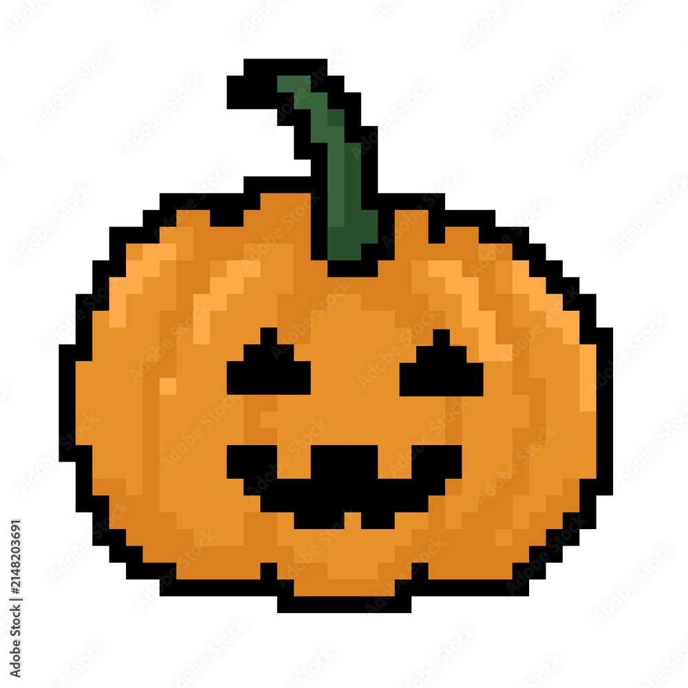 Fototapeta premium pixel halloween