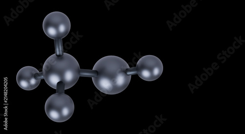 Cuadro en lienzo Methanol molecule