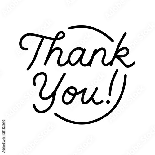 thank you isolated on white