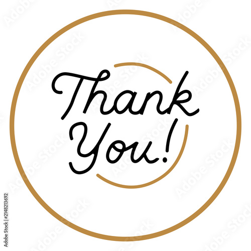 thank you isolated on white