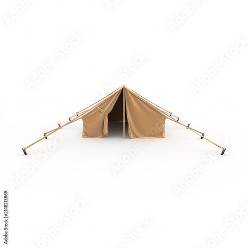 3d Render Military Tent Grade Shelter for Harsh Weather and Expeditions Sheltent