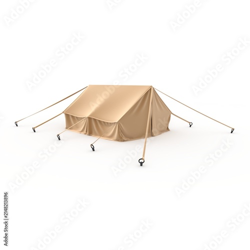 3d Render Military Tent Grade Shelter for Harsh Weather and Expeditions Sheltent