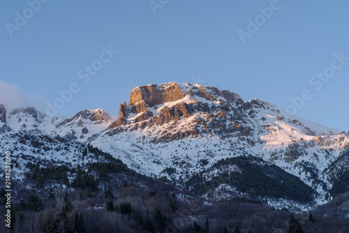 Snowcapped mountains, Ligurian Alps, Italy