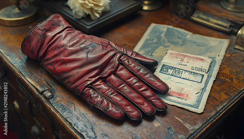 Elderly Hands Resting on a Wooden Table in a Quiet Moment