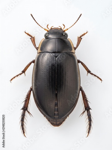 water beetle close up plain background