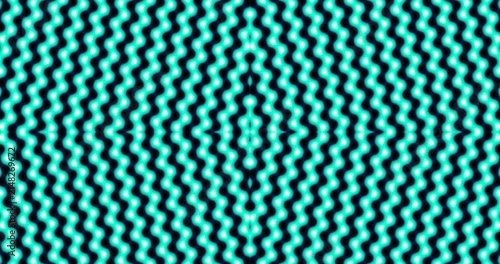 Premium Seamless Tileable Neon Turquoise Wavy Stripe Pattern Background for Tech Branding, Surface Design and Digital Wallpaper
