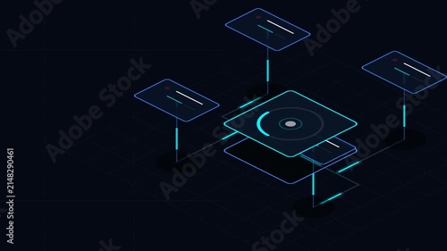 Isometric API Microservices, 2.5D Spatial Cloud Matrix Architecture Seamless Loop