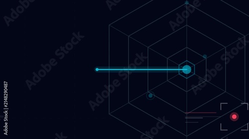 Hexagonal Zero-Trust Matrix, Tactical Cyber Threat Quarantine UI Seamless Loop