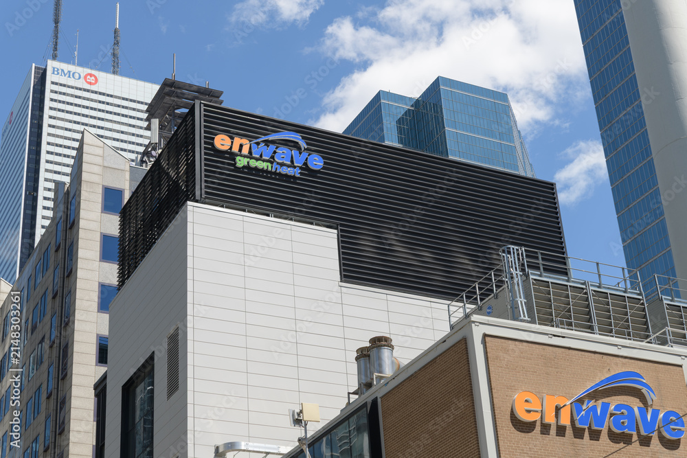 Fototapeta premium exterior of Pearl Street Energy Centre, Toronto