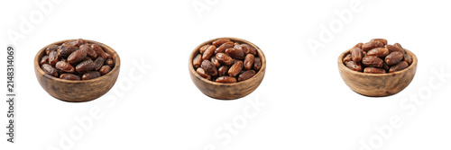 Dried date palm fruit in wooden bowl set isolated transparent background, sweet medjool dates 3D render collection, organic healthy food snack vector PNG asset for Ramadan, Iftar, and Mediterranean nu