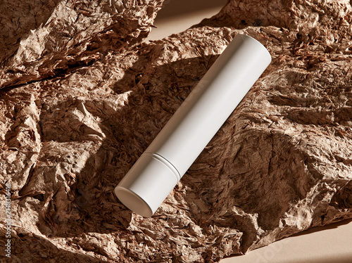 blank collapsible aluminum ointment tube