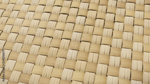 Woven mat texture with repeating natural pattern
