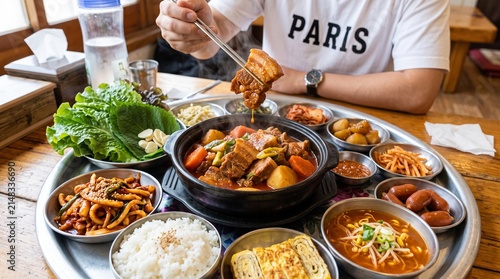 chinese food in the restaurant