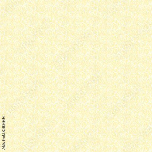 Soft yellow seamless watercolor swirl pattern with delicate hand-painted texture. Elegant abstract background for fabric, wallpaper, wrapping paper, stationery and surface design.