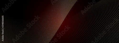 Abstract dark red background with elegant curved lines, luxury black textured surface with geometric waves, modern minimalist digital art for premium branding