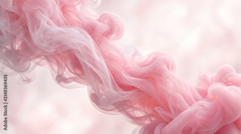 Obraz premium Elegant Soft Pink Silk Fabric Background with Luxurious Smooth Folds and Gentle Lighting