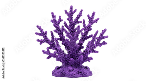 Purple coral reef structure on a transparent background PNG image