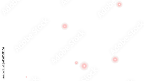 Abstract red glowing particles scattered on dark surface creating a dynamic and energetic visual composition