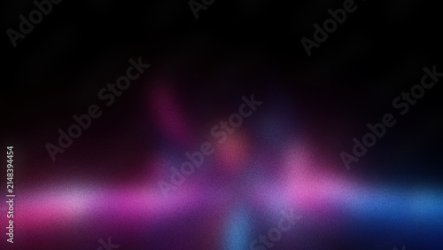 Bild auf Leinwand 3d render, abstract futuristic neon background with glowing ascending lines