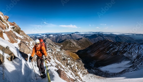 Alpinism In The Snowy Mountains