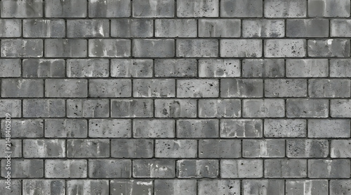 Grayscale Brick Wall Texture: A close-up, detailed view of a weathered brick wall, showcasing the rugged texture and subtle color variations of aged masonry.