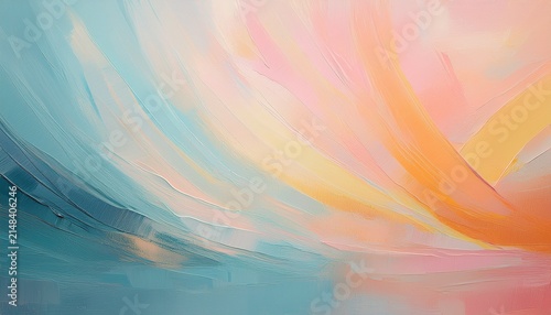 Abstract Textured Background With Soft Pastel Colors And Layered Paint Strokes Creating A Visually Rich Surface Ideal For Artistic And Design Applications