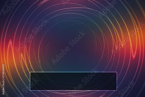 Abstract swirling lines and gradient background