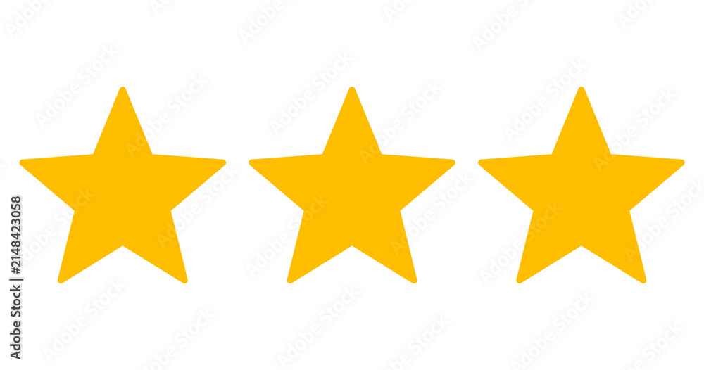 Fototapeta premium Three star rating