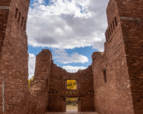 Картината върху платно The Salinas Pueblo Missions National Monument preserves three Spanish missions in New Mexico, near Mountainair