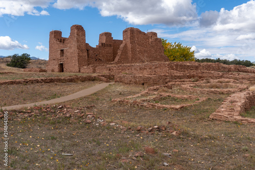 Konstfotografi The Salinas Pueblo Missions National Monument preserves three Spanish missions in New Mexico, near Mountainair