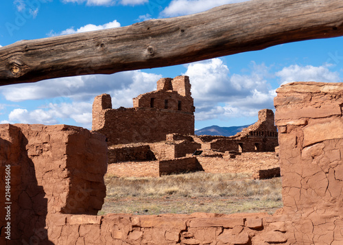 Konstfotografi The Salinas Pueblo Missions National Monument preserves three Spanish missions in New Mexico, near Mountainair