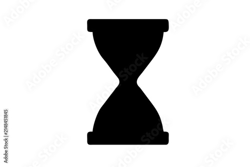 Hourglass vector illustration, hourglass black icon vector