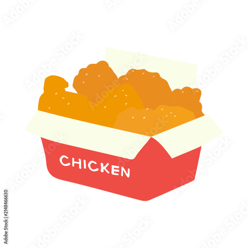 Foto Illustration of Crispy Fried Chicken Nuggets