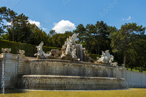 Photography This is the Neptune Fountain located in the park of Schönbrunn Palace in Vienna,