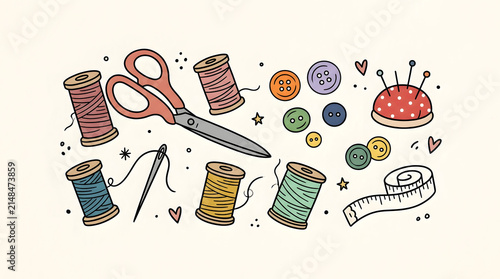 set of sewing accessories