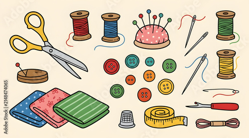 set of sewing accessories