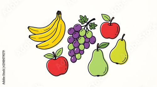 set of fruits