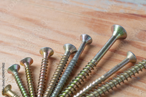 Fotografie Set of metal screws