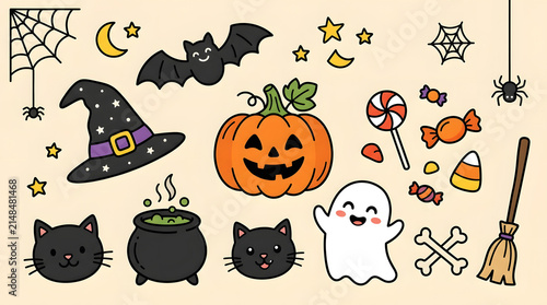 set of halloween icons