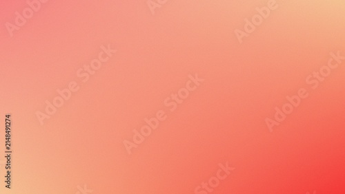 Abstract soft pink and orange gradient background with grainy texture grain background