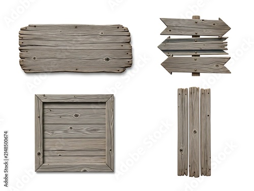 Rustic wooden window shutters and panels collection