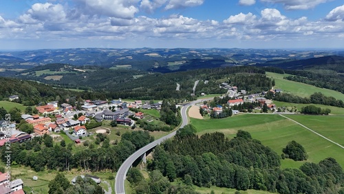 die Wechselbundesstraße B 54 bei Mönichkirchen, Niederösterreich 