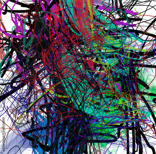 Imaginative hand-drawn background featuring colorful abstract lines, vibrant textures, creative strokes, and expressive artistic visual energy.